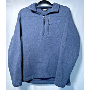 Mens The North Face Henley Blue Fleece Sz M Outdoor Hiking Gorpcore Neutral FLAW